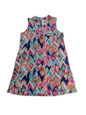 Good Scarlett “Lizzy” Chevron Waves Tank Dress — Vacation Beachwear *Size Small